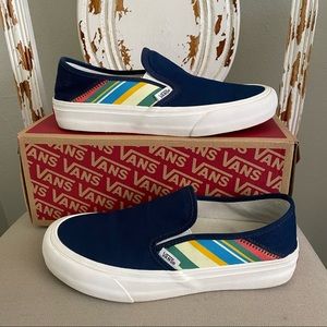 VANS Slip-On Retro Stripes Canvas Women’s 8.5